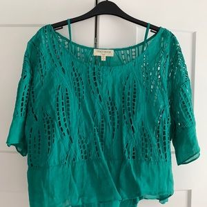 Anthropologie Green Top